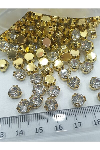CRYSTALSHOP Ss40 (7 мм) камък Бейоглу в златен калъп (432 броя)