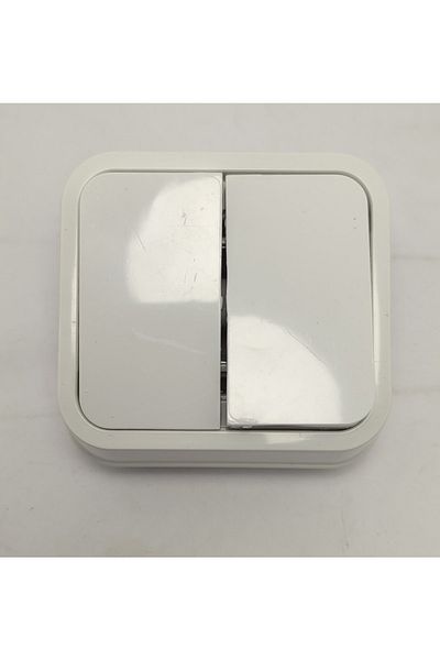 gördur (1 Piece) Surface Mounted Grounded Double Switch 250 Volt