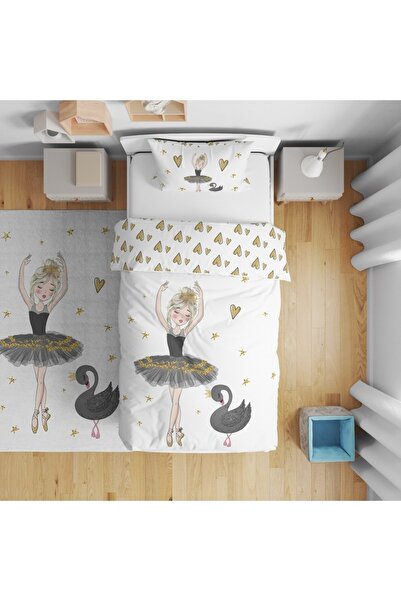 instababyrooms طقم غطاء لحاف مفرد رقمي لغرفة الأطفال مطبوع قطعة بدون ملاءات م...