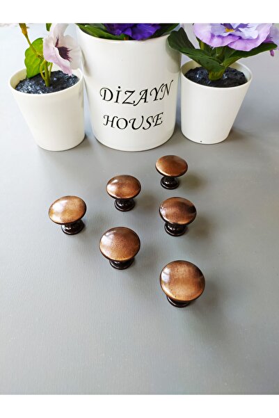 Dizaynhouse Αντίκα χάλκινη λαβή κουμπιού Χάλκινη αντίκα λαβή για ντουλάπι και συρτάρι