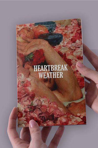 Namgo دفتر ملاحظات غير مبطن بتصميم Retro Heartbreak Weather مقاس A5 (50 ورقة)