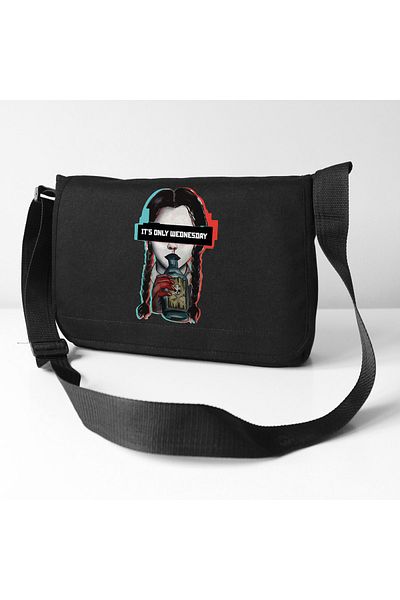 DEFLİNMODA Geanta Messenger Wednesday Addams