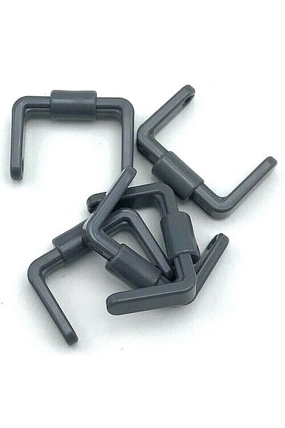 LEGO Original Accessory Custom Minifigure Minifigure Utensil Bucket 1 X 1 Handle Bucket Gray Handle 4 Pieces