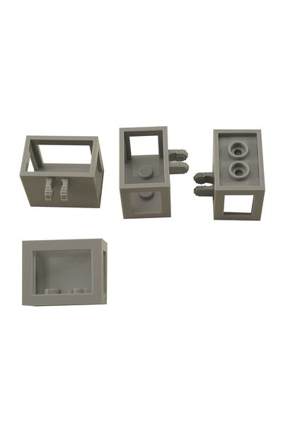 LEGO Original Accessory Moc Custom Crane City Bucket Lift 2 X 3 X 2 Winch Light Gray 1 Piece Will Be Sent