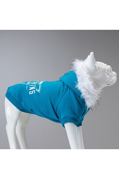 Lindodogs Mountains Blue Small and Medium Breed Dog Sweatshirt