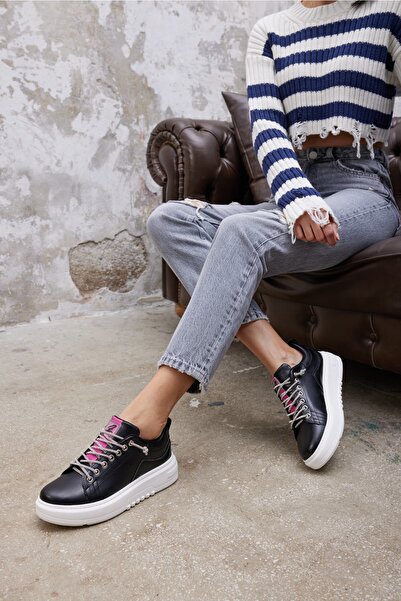 ANGELİNA JONES Bianca Kadın Siyah Taş Detay Sneaker