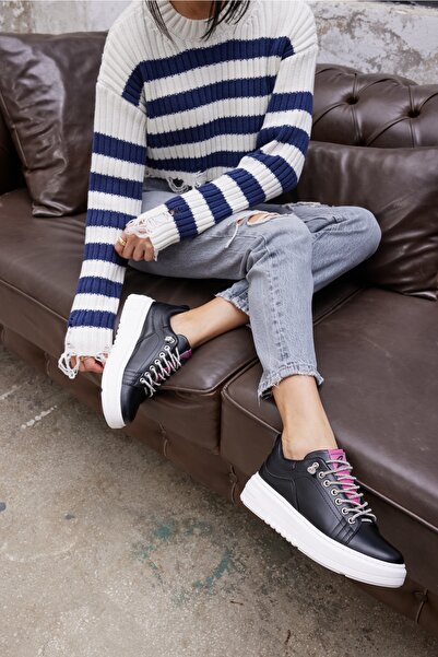 ANGELİNA JONES Bianca Kadın Siyah Taş Detay Sneaker