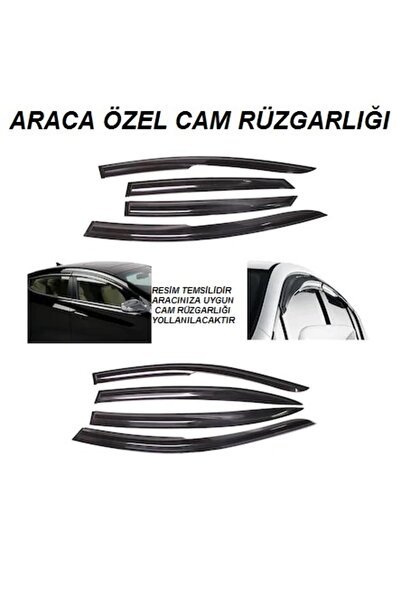 Oto Çizgi Fiat Fiorino Cam Rüzgarlığı Mugen Parlak Siyah(ön 2 Kapı Için)