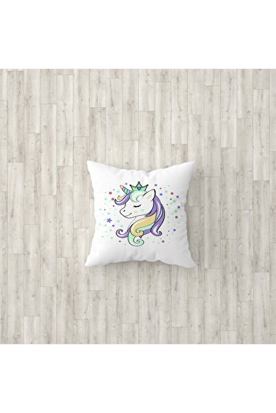 Talia Home Husă de pernă de 3 bucăți cu model de unicorn cu stele albe pentru...