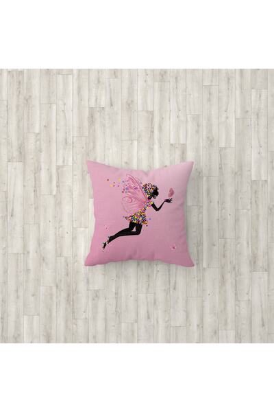 Talia Home Husă de pernă pentru copii cu model de aripi de fluture roz, pache...