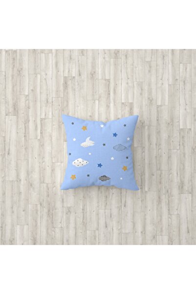 Talia Home Husă de pernă pentru cameră pentru copii, cameră pentru bebeluși, cu model de cer, 3 piese Tlakr-029