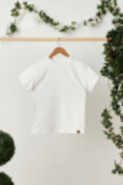 Babygiz Тениска с къс ръкав и деколте против изпотяване за момиче, мека, удоб...