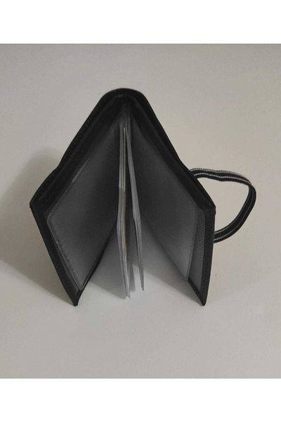 MKM MAN Men's Quality Leather Look Credit Card Holder Elastic Wallet