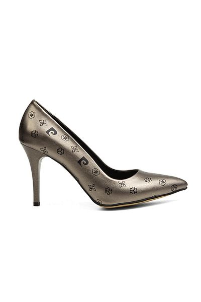 Pierre Cardin ® |   PC-52211-3955 Πλατινένιο σχέδιο - Γυναικεία παπούτσια με τακούνι