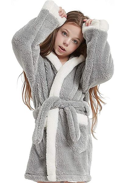 Znp Home Bunny Hooded Children's Plush Dressing Gown | Dressing gown
