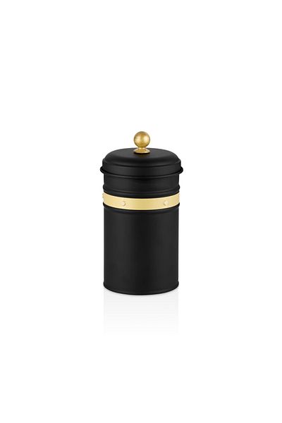 The Mia Galvin 3-Piece Tea Sugar Coffee Jar Black 22 Cm Gln0062