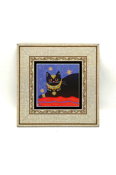 Sadrazam 20cmx20 Cm Masă MDF imprimată cu pisici - Krg-167