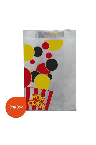 Festiva Popcorn Paper Bag 250 Pieces - Medium Size