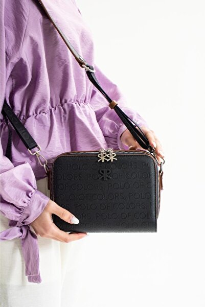 ImPolo Синя камельна жіноча сумка через плече та на ремені - розмір 16x21