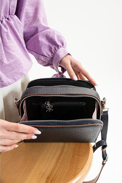 ImPolo Синя камельна жіноча сумка через плече та на ремені - розмір 16x21