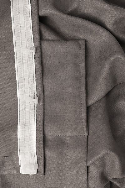 perhal perde ve halı Single Wing Gray Color Island Pleatless Background Curtain