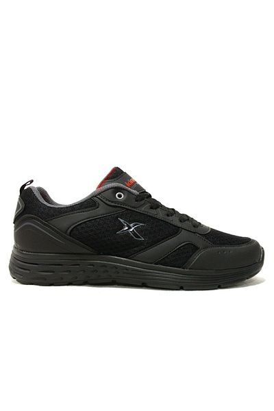 Kinetix Black Red Lace-up Running Sneakers Sports Shoes