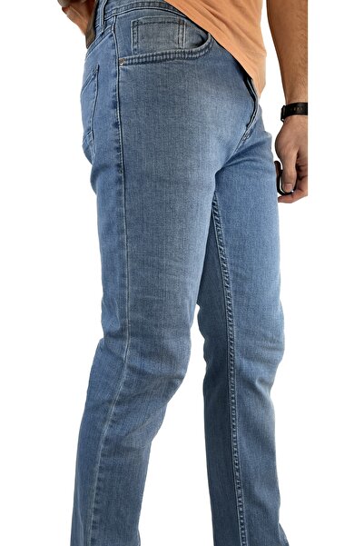 APT PRESTIGE Men's Light Blue Slim Fit Lycra Pocket Jeans