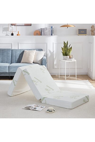 Heyner Bamboo Tek Kişilik Katlanabilir Visco Yatak