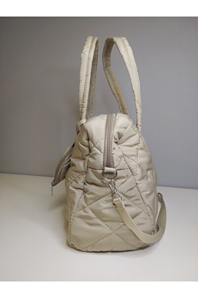 VEGGO Cüzdanlı Puf Kumaş Kapitone Omuz Çantası