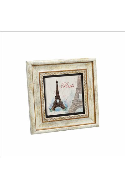 BAKSEPETE Turnul Eiffel Imprimat Pictură din piatră naturală 20cmx20cm Krg-001