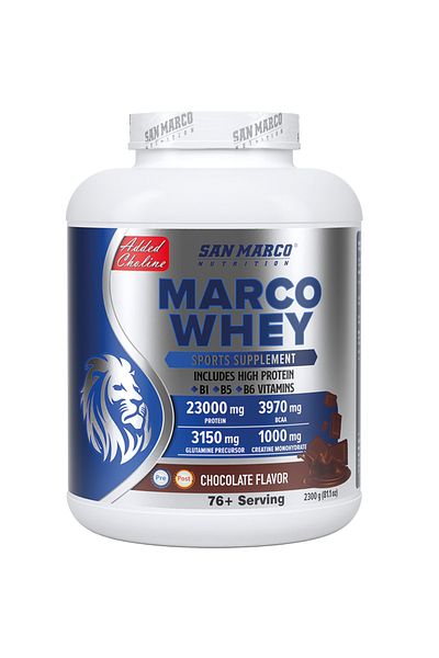 SANMARCO NUTRITION MarcoWheyProtein - Chocolate Flavored Powder 2300 Gr