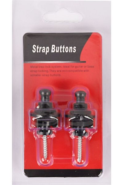 Raymond Joes Sb01bk Κλειδαριά ιμάντα κιθάρας Straplock (1 ΖΕΥΓΟΣ ΜΑΥΡΟ)