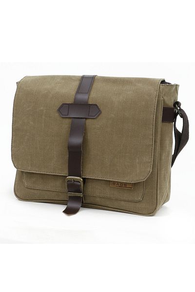 Old Cotton Cargo Waterproof Cotton Fabric Laptop Briefcase Travel Bag