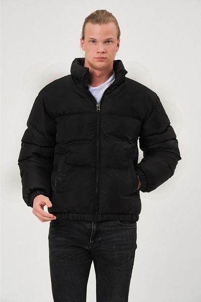 GAREN Unisex Rain Αντιανεμικό Bomber Oversize Coat Jacket Coat Αδιάβροχο Μαύρο