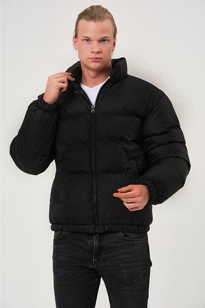 GAREN Unisex Rain Αντιανεμικό Bomber Oversize Coat Jacket Coat Αδιάβροχο Μαύρο