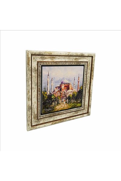 Sadrazam Tablou din piatră naturală imprimată Hagia Sophia Moscheea Hagia Sophia - 25cmx25cm Krt-003