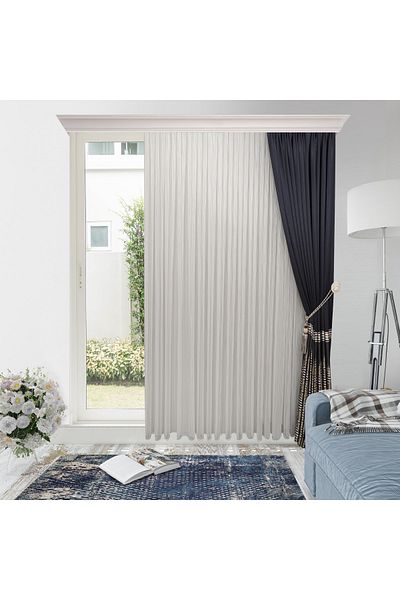 perhal perde ve halı New Model Chain Patterned Wrinkle-Free Skirts with Leaded 1-3 Tulle Pleats Latest Fashion Tulle Curtain