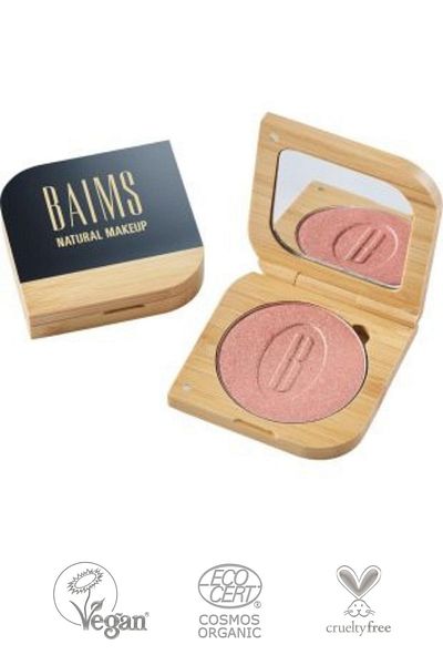 baims Highlighter Pressed Powder (POWDER) Organic Vegan Powder 10 Warm & Glow