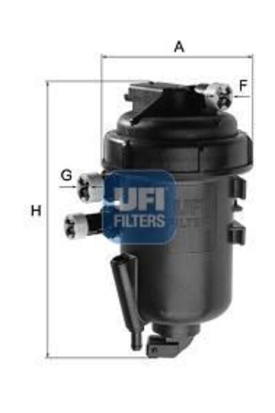 UFI Mazot Filtresi (KOMPLE) Albea Palio Doblo Punto 1,3jtd Astra H Corsa C Co...