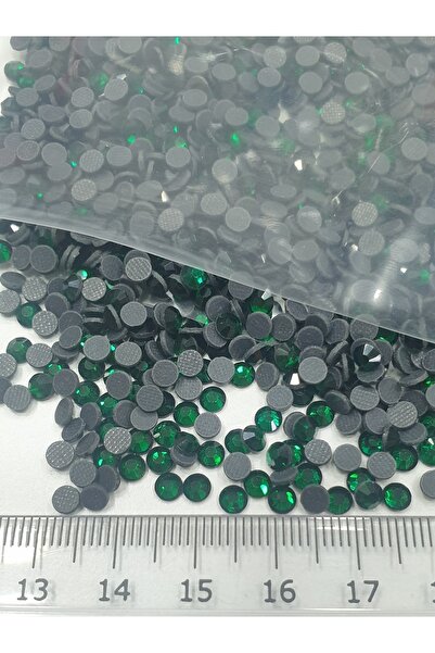 CRYSTALSHOP حجر لاصق مع مكواة Dmc Hotfix Ss16 أخضر (1440 قطعة ~ 50 جرام)