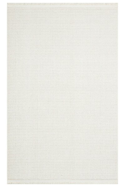 Eko Halı Motto Mot Plaın Whıte Yumuşak Tuşeli Örgü Dokuma Iskandinav Tarz Mod...