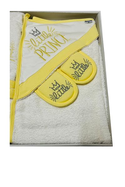Miniworld Baby Boy Towel Fabric Little Prince Bathrobe Set