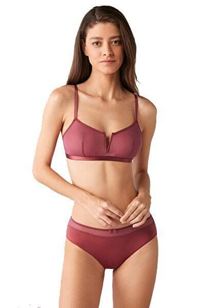 Kom Bustieră Bianca Tulle Burgundy