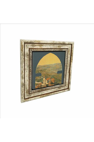 BAKSEPETE Italy Image Printed Natural Stone Painting 25Cmx25Cmkrg-059