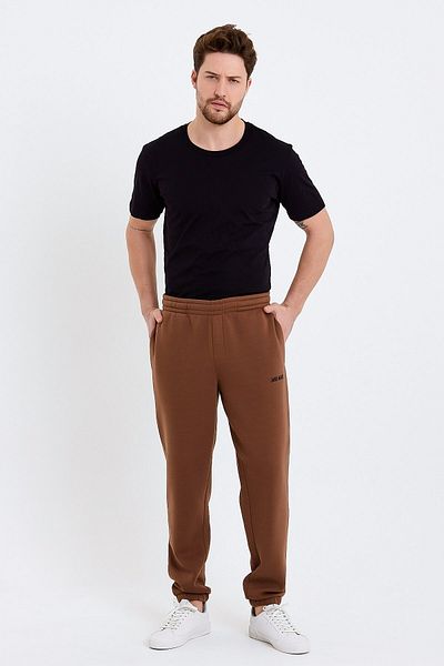 JAHR MARC Καφέ Oversize Ανδρικό Φούτερ