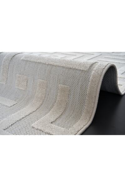 Pollini Halı Grace Iskandinav Desen High Low Örgü Desen Halı Kilim