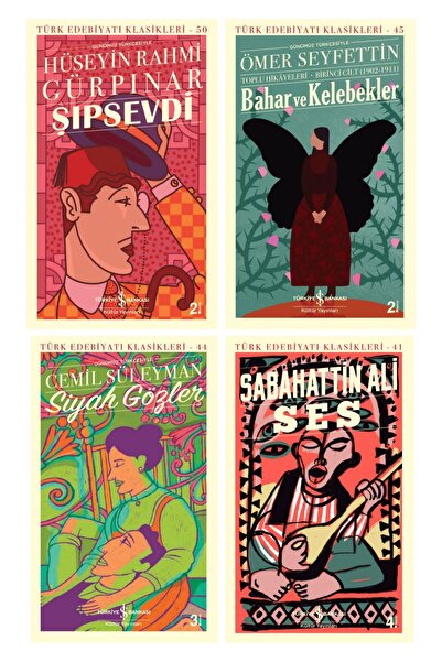 TÜRKİYE İŞ BANKASI KÜLTÜR YAYINLARI Şıpsevdi + Bahar Ve Kelebekler + Siyah Gö...