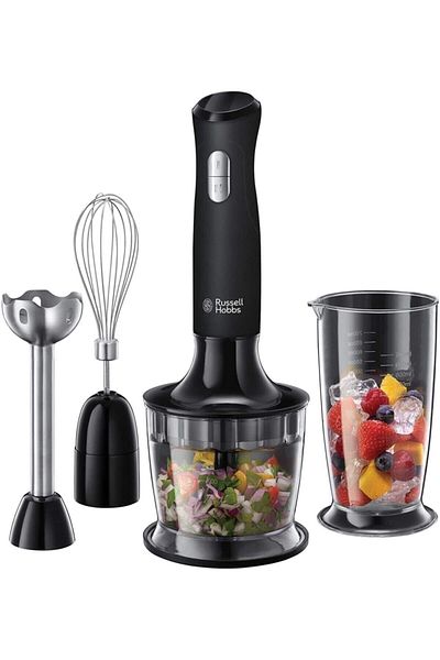 RUSSELL HOBBS 24702-56 مجموعة خلاط يدوي أسود غير لامع