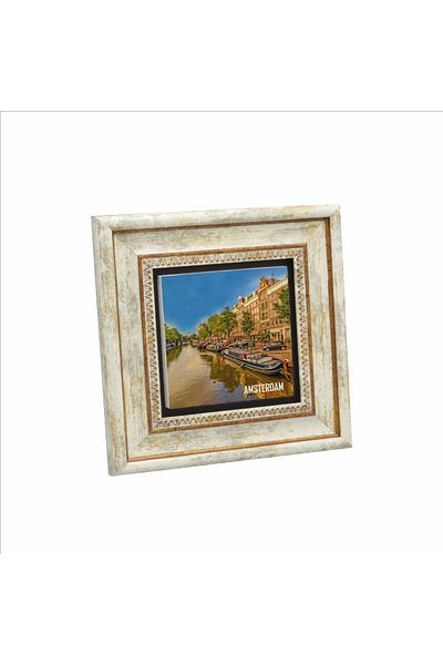 BAKSEPETE Amsterdam Visual Printed Natural Stone Painting 20Cmx20Cm Krg-015