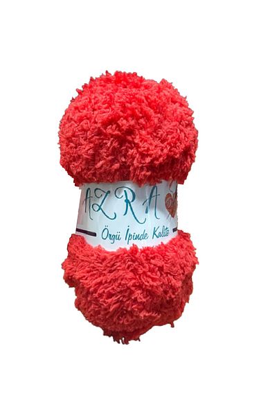 Azra Mother's Lamb Soft Quality Hand Knitting Thread 5 Pieces 100 gr 100 Mt Color: Red